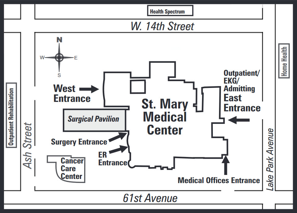 St. Mary Medical Center Entrances